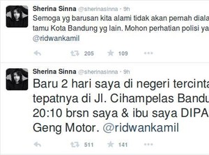 Polisi Belum Terima Laporan Sherina Dipalak Geng Motor di Bandung