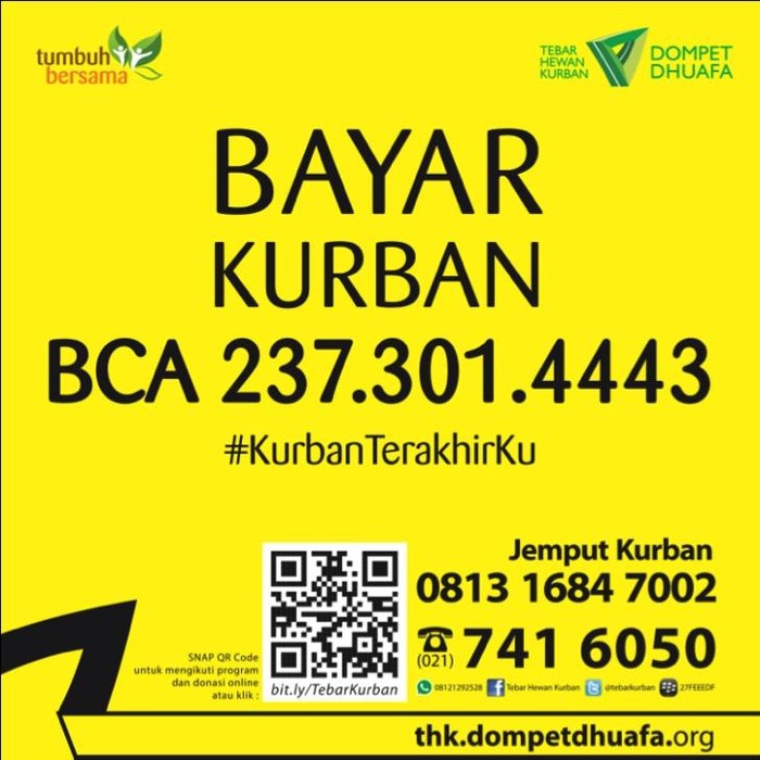 Berkurban Lewat Dompet Dhuafa Lebih Mudah dan Berkualitas