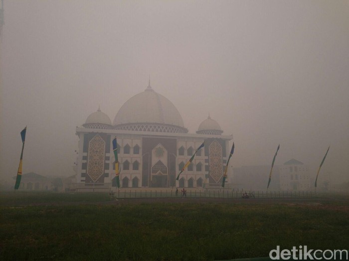 Asap Pekat Terus Selimuti Palangkaraya, Warga Waswas