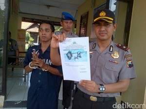 Ngebut, Pencuri Ternak Jatuh dari Motor dan Kambingnya Mati