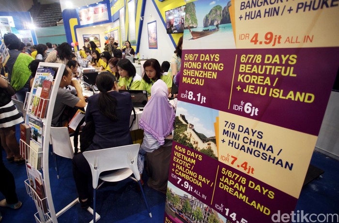 Garuda Indonesia Travel Fair (GATF) kembali digelar di Jakarta. Pameran ini untuk memfasilitasi masyarakat untuk mendapatkan harga tiket dan paket wisata yang menarik namun dengan harga terjangkau. Rachman Haryanto/detikcom.