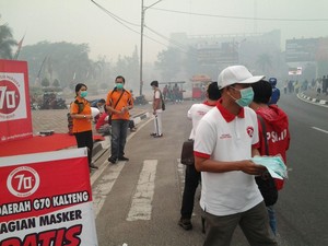 Begini Upaya Pemprov Kalteng Usir Asap dari Palangkaraya dan Sekitarnya