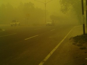 Asap Palangkaraya Bahaya, Warga: Kalau Begini Terus Bisa Mati Pelan-pelan