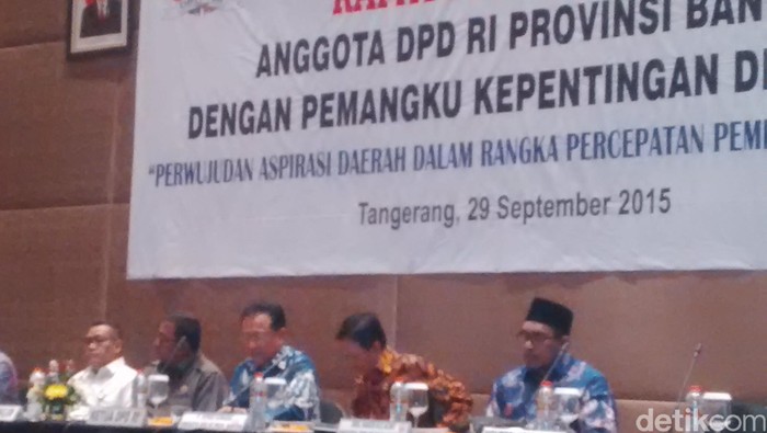 Rano Karno dan Irman Gusman Buka Rapat Konsolidasi DPD di Tangerang