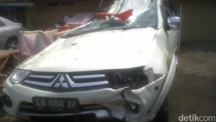 Penampakan Hancurnya Pajero Dokter yang Tewaskan Pasutri di Yogya