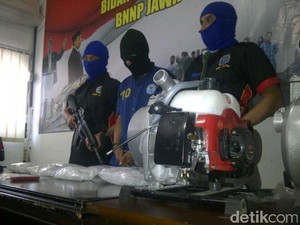 Sabu Impor 4,1 Kg asal Cina Disembunyikan di Mesin Potong Rumput