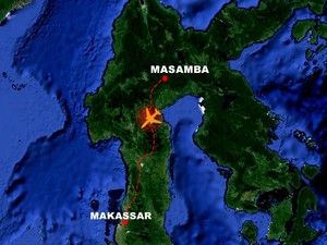 Danlanud Makassar: Pesawat Kemungkinan Berada di Dusun Pongsimpin Luwu