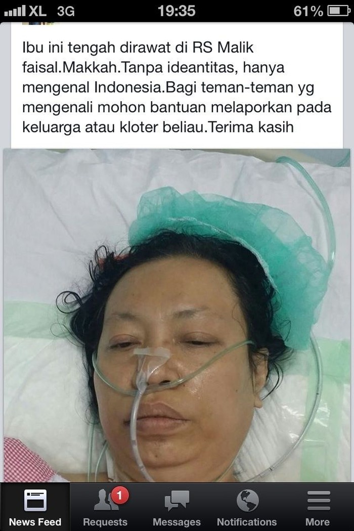 Foto Jemaah Haji Wanita Terbaring Sakit Bukan dari RI, Tapi Burma