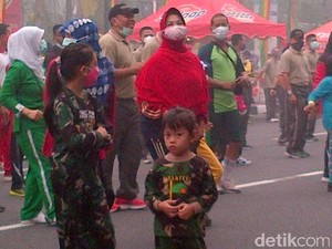 Gelar Acara di Tengah Kepungan Asap, Danrem Riau: Nggak Nyangka Begini
