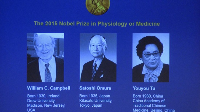 Teliti Cacing dan Malaria, 3 Ilmuwan Raih Nobel Kedokteran 2015