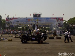 HUT ke 70 TNI di Surabaya Digelar Sederhana dan Merakyat