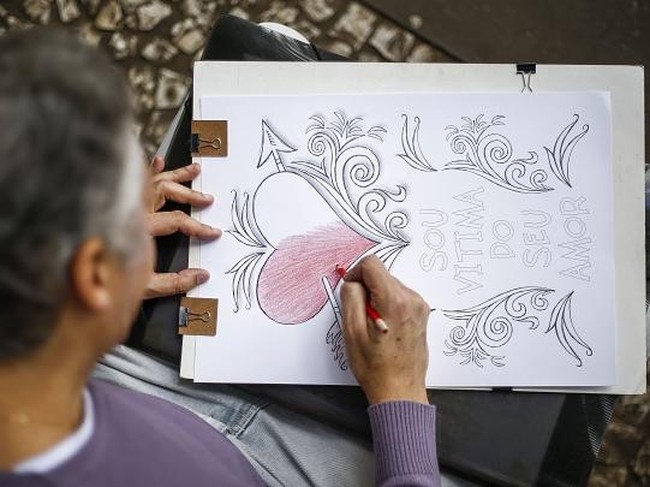 TO GO WITH AFP STORY BY NATALIA RAMOS
A coloring book for adults called 