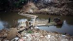Foto Perjalanan Normalisasi Ciliwung sampai Mangkrak di Era Anies