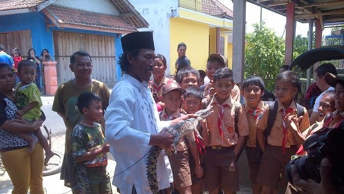 Hii..Warga Malang ini Cari Ikan di Sungai Malah Dapat Buaya