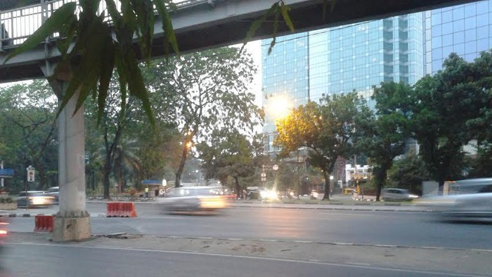 Sore ini Lalin di HI-Semanggi Benar-benar Lancar Jaya