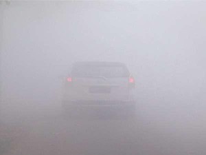 Kabut Asap Begitu Tebal di Kota Sampit, Pengendara Mesti Bunyikan Klakson