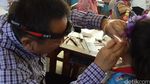 Ramainya Saat Anak SD Cek Kesehatan Gigi, Telinga dan Mulut