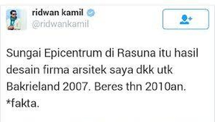 Ahok Tanggapi Ramai di Medsos Soal Desain Sungai Epicentrum Ridwan Kamil