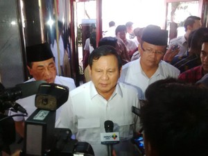 Soal Kasus Novanto, Prabowo: Serahkan ke Prosedur yang Berlaku