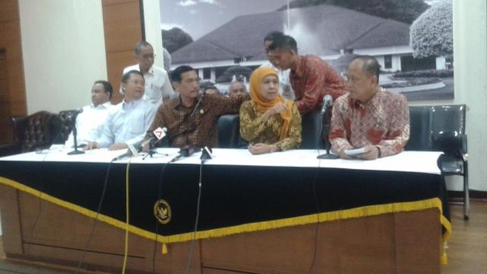 Para Menteri Rapat di Kantor Menko Luhut, Bahas Kebakaran Hutan