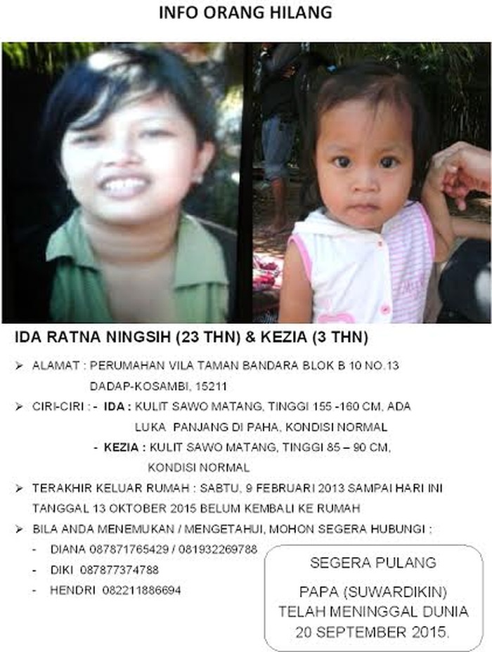 Ida dan Kezia Pulanglah, Keluarga di Rumah Menanti