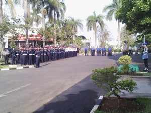 Antisipasi Demonstrasi Buruh, Polres Bekasi Imbau Satpam Jaga Keamanan Pabrik