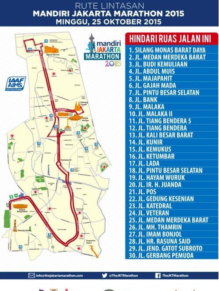 Catat, ini Perubahan Rute dan Jam Operasi TransJ Saat Jakarta Marathon Besok