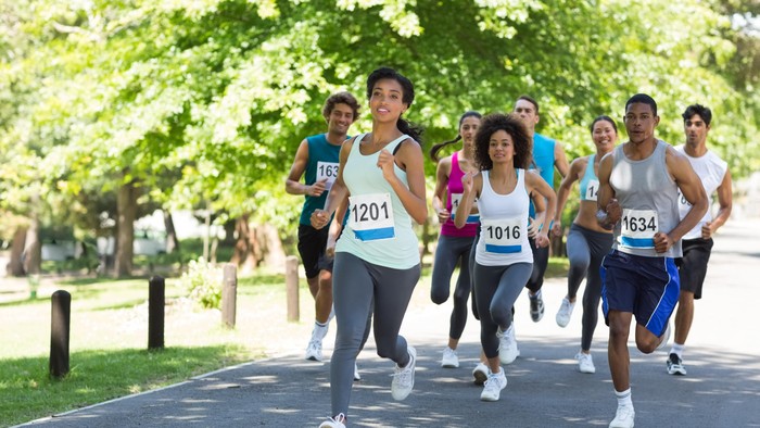 Ilustrasi lomba lari. Foto: Thinkstock Ilustrasi lomba lari. Foto: Thinkstock