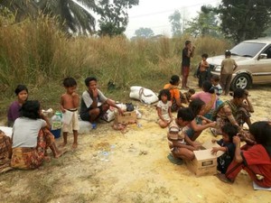 Taman Nasional di Jambi Terbakar, Anak-anak Orang Rimba Sakit