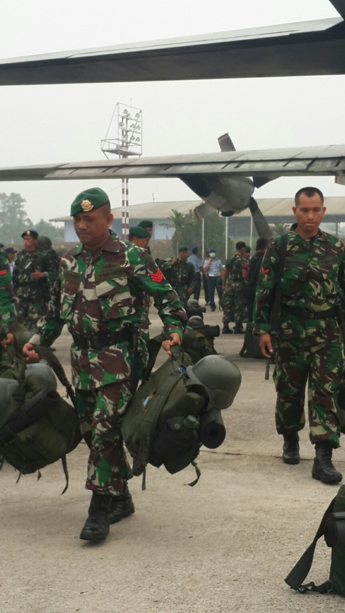 Pergantian Pasukan, Plt Gubernur Riau: Terima Kasih TNI