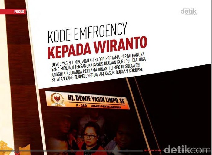 Kode Emergency kepada Wiranto