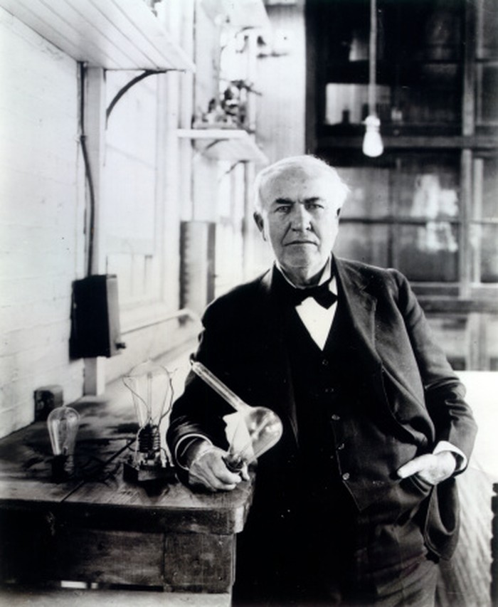Thomas Alva Edison With His