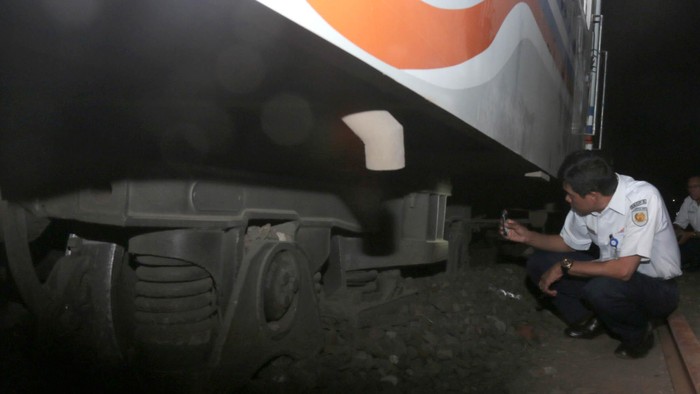 KA Penataran Anjlok di Dekat Stasiun Porong Sidoarjo