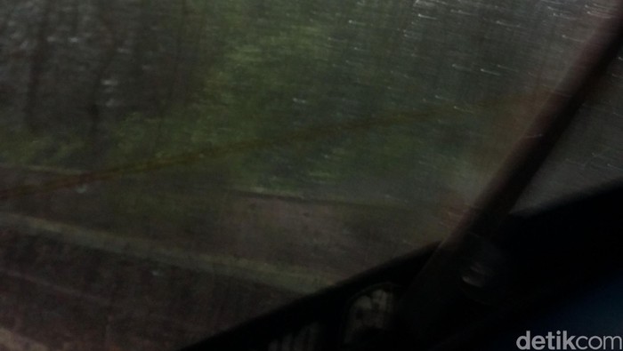 Hujan Angin di Bogor Juga Gulingkan Gerobak Dagangan