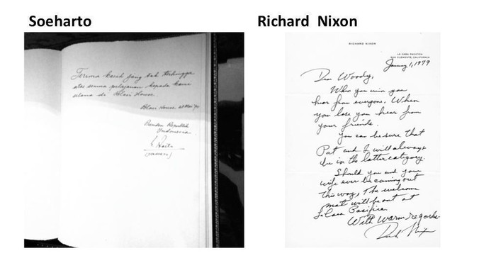 Kemiripan Soeharto dan Richard Nixon Dilihat dari Grafologi