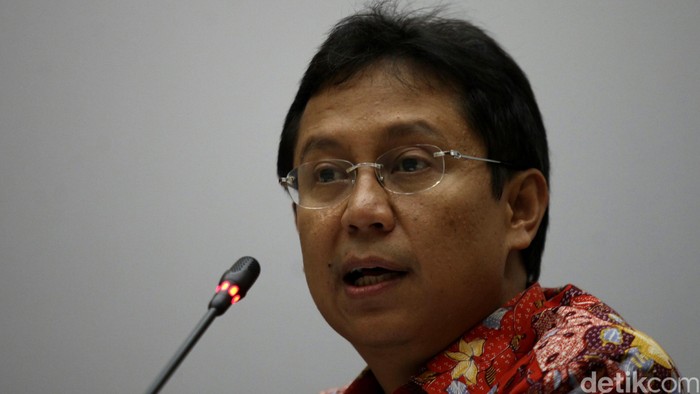 Dirut Bank Mandiri Budi G Sadikin saat melakukan paparan kinerja triwulan III/2015 di Jakarta, Kamis (29/10/2015). Agung Pambudhy/detikcom.