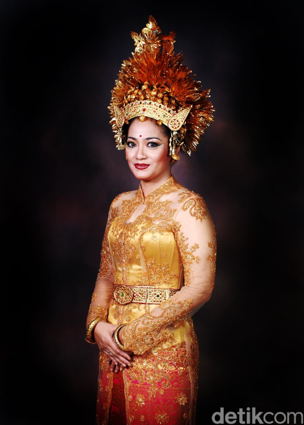 Pakaian pengantin adat Bali.detikfoto/dikhy sasra
