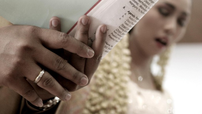 Pengantin dan pemberkatan nikah. detikcom/dikhy sasra