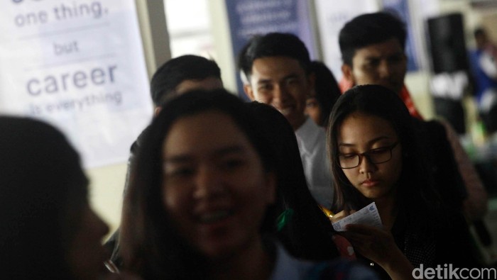 Event Karir.com Expo 2015 digelar di Balai Kartini, Jakarta, Rabu (04/11/2015). Acara ini diserbu oleh ribuan pencari kerja. Hasan Al Habshy/detikcom.