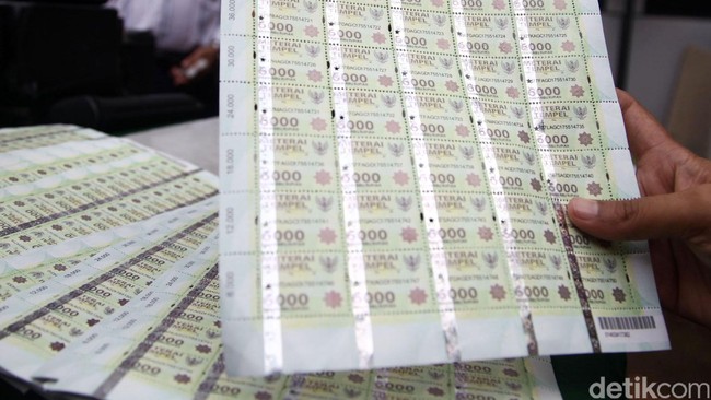 Bea Meterai Diusulkan Naik Jadi Rp 10.000
