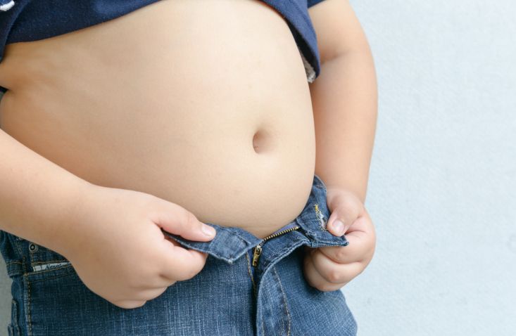 ilustrasi anak obesitas