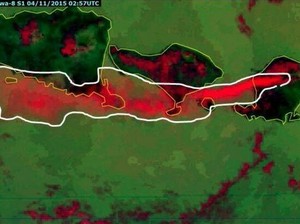 Ganggu Penerbangan, Begini Penampakan Sebaran Abu Vulkanik Gunung Rinjani