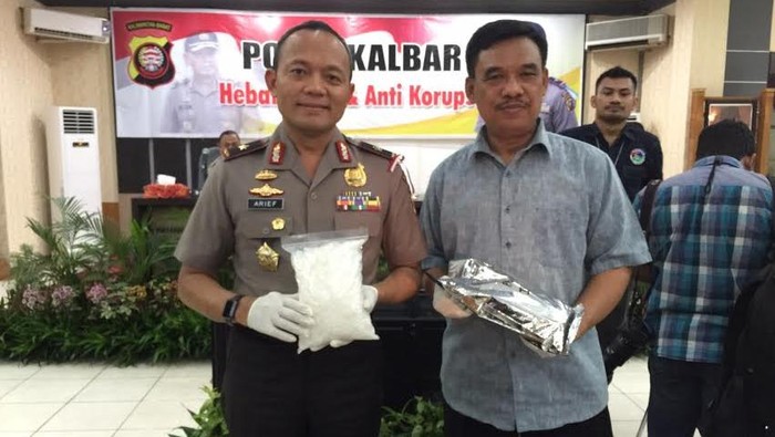 Polda Kalbar Tangkap Pemilik 10,75 Kg Sabu