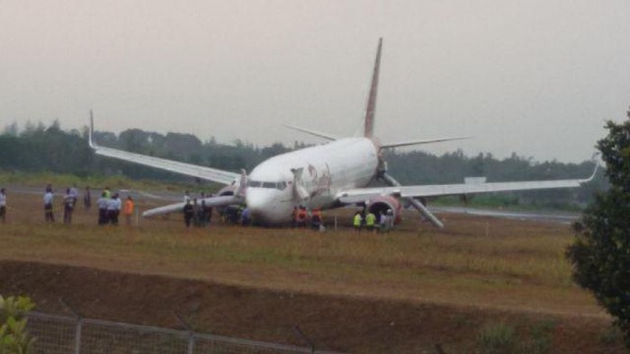 Batik Air Tergelincir di Yogya, Danlanud: Beberapa Penumpang Shock