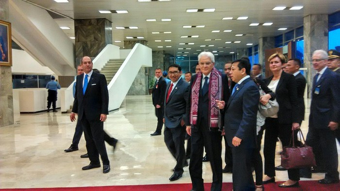 Ditemui Presiden Italia, Setya Novanto Singgung Kekalahan Rossi