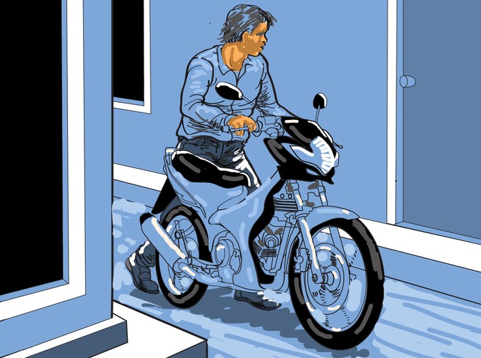 Ilustrasi pencurian motor