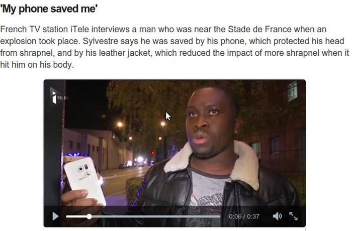 Pria ini Selamat dari Ledakan di Paris Berkat Tameng HP