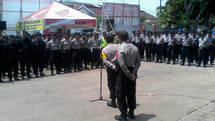 Siaga Satu, 2.600 Personel TNI-Polri Amankan KPU Mojokerto