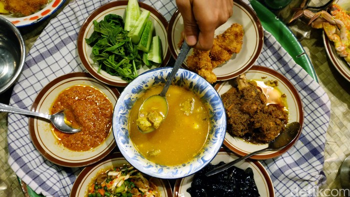 Masakan Tradisional nusantara yang kaya akan bumbu dan lemak. dikhy sasra/ilustrasi/detikfoto