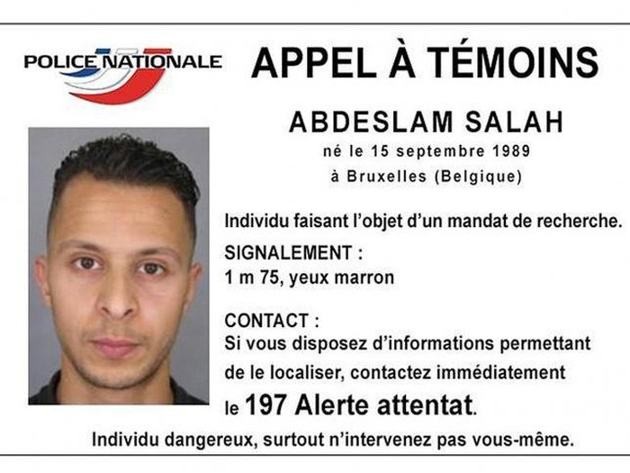 Salah Abdeslam, Buron Teror di Paris Dikabarkan Sudah Tertangkap